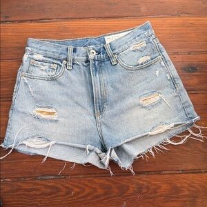 Rag & Bone Winnie distressed hi rise cutoff denim jean shorts sz 26
